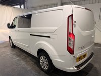 USED 2019 69 FORD TRANSIT CUSTOM 2.0 320 EcoBlue Limited Crew Van Double Cab 5dr Diesel Manual L2 H1 Euro 6 (6 Seat) (130 ps) AIR CON-HEATED SEAT-6 SEATER-FRONT+REAR PARKING SENSORS-ALLOYS-CRUISE-POWER FOLD MIRRORS