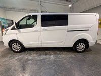 USED 2019 69 FORD TRANSIT CUSTOM 2.0 320 EcoBlue Limited Crew Van Double Cab 5dr Diesel Manual L2 H1 Euro 6 (6 Seat) (130 ps) AIR CON-HEATED SEAT-6 SEATER-FRONT+REAR PARKING SENSORS-ALLOYS-CRUISE-POWER FOLD MIRRORS