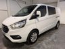 USED 2019 69 FORD TRANSIT CUSTOM 2.0 320 EcoBlue Limited Crew Van Double Cab 5dr Diesel Manual L2 H1 Euro 6 (6 Seat) (130 ps) AIR CON-HEATED SEAT-6 SEATER-FRONT+REAR PARKING SENSORS-ALLOYS-CRUISE-POWER FOLD MIRRORS