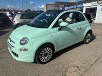 USED 2019 19 FIAT 500C 1.2 Lounge Convertible 2dr Petrol Dualogic Euro 6 (s/s) (69 bhp) 2 OWNERS FROM NEW* SOFT TOP IVORY ROOF* SUNROOF* AUTOMATIC* PARKING SENSORS* CRUISE CONTROL* AUTO START / STOP* AIR CON* BLUETOOTH PHONE AND AUDIO* DAB