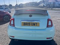 USED 2019 19 FIAT 500C 1.2 Lounge Convertible 2dr Petrol Dualogic Euro 6 (s/s) (69 bhp) 2 OWNERS FROM NEW* SOFT TOP IVORY ROOF* SUNROOF* AUTOMATIC* PARKING SENSORS* CRUISE CONTROL* AUTO START / STOP* AIR CON* BLUETOOTH PHONE AND AUDIO* DAB