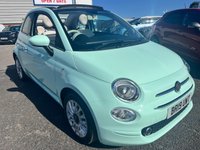 USED 2019 19 FIAT 500C 1.2 Lounge Convertible 2dr Petrol Dualogic Euro 6 (s/s) (69 bhp) 2 OWNERS FROM NEW* SOFT TOP IVORY ROOF* SUNROOF* AUTOMATIC* PARKING SENSORS* CRUISE CONTROL* AUTO START / STOP* AIR CON* BLUETOOTH PHONE AND AUDIO* DAB