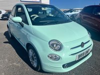 USED 2019 19 FIAT 500C 1.2 Lounge Convertible 2dr Petrol Dualogic Euro 6 (s/s) (69 bhp) 2 OWNERS FROM NEW* SOFT TOP IVORY ROOF* SUNROOF* AUTOMATIC* PARKING SENSORS* CRUISE CONTROL* AUTO START / STOP* AIR CON* BLUETOOTH PHONE AND AUDIO* DAB