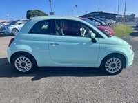USED 2019 19 FIAT 500C 1.2 Lounge Convertible 2dr Petrol Dualogic Euro 6 (s/s) (69 bhp) 2 OWNERS FROM NEW* SOFT TOP IVORY ROOF* SUNROOF* AUTOMATIC* PARKING SENSORS* CRUISE CONTROL* AUTO START / STOP* AIR CON* BLUETOOTH PHONE AND AUDIO* DAB