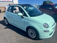 USED 2019 19 FIAT 500C 1.2 Lounge Convertible 2dr Petrol Dualogic Euro 6 (s/s) (69 bhp) 2 OWNERS FROM NEW* SOFT TOP IVORY ROOF* SUNROOF* AUTOMATIC* PARKING SENSORS* CRUISE CONTROL* AUTO START / STOP* AIR CON* BLUETOOTH PHONE AND AUDIO* DAB