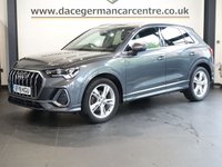 USED 2019 19 AUDI Q3 1.5 TFSI CoD 35 S line SUV 5dr Petrol S Tronic Euro 6 (s/s) (150 ps) VIRTUAL COCKPIT DIGITAL DASH DISPLAY + SATELLITE NAVIGATION + APPLE CARPLAY / ANDROID AUTO + BLUETOOTH CONNECTIVITY + DAB DIGITAL RADIO + CRUISE CONTROL + AUTOMATIC LED HEADLIGHTS + IN CAR ENTERTAINMENT WITH TOUCH SCREEN MEDIA DISPLAY + LANE ASSIST + BLIND SPOT ASSIST + DUAL ZONE CLIMATE CONTROL + AIR CONDITIONING + ECO STOP START SYSTEM + LED DAY TIME RUNNING LIGHTS + LEATHER MULTI FUNCTIONAL STEERING WHEEL + PARKING SENSORS + SELECTABLE DRIVING MODES + AUTOMATIC WIPERS WITH RAIN SENSOR