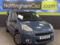 USED 2013 13 PEUGEOT PARTNER TEPEE 1.6 HDi Tepee S MPV 5dr Diesel EGC (s/s) (125 g/km, 92 bhp) **Wheel Chair Ramp**Low Mileage**