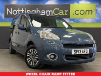 USED 2013 13 PEUGEOT PARTNER TEPEE 1.6 HDi Tepee S MPV 5dr Diesel EGC (s/s) (125 g/km, 92 bhp) **Wheel Chair Ramp**Low Mileage**
