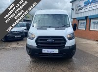 USED 2022 22 FORD TRANSIT MWB MED ROOF FULLY FITTED WORKSHOP VAN 4X4 AWD L2 H2 EURO 6 (130 BHP) 6 MNTH WARRANTY, FULL MOT, JUST BEEN SERVICED