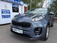 USED 2017 67 KIA SPORTAGE 1.7 CRDi 2 SUV 5dr Diesel Manual Euro 6 (s/s) (114 bhp) DIESEL, ONLY 60K MILES, 7 SERVICE STAMPS, 2 KEYS