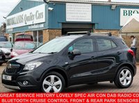 USED 2015 15 VAUXHALL MOKKA 1.6i Exclusiv SUV Carbon Flash Petrol Manual 2WD Euro 6 (s/s) (115 ps) GREAT SERVICE HISTORY LOVELY SPEC inc AIR CON DAB RADIO CD USB BLUETOOTH CRUISE CONTROL FRONT & REAR PARKING SENSORS
