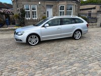 USED 2014 64 SKODA SUPERB 2.0 TDI Elegance Estate 5dr Diesel Manual Euro 5 (s/s) (170 ps) 72000 Miles Full Service History+Full Leather+Heated Seats+Navigation+Towbar Fitted