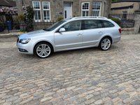 USED 2014 64 SKODA SUPERB 2.0 TDI Elegance Estate 5dr Diesel Manual Euro 5 (s/s) (170 ps) 72000 Miles Full Service History+Full Leather+Heated Seats+Navigation+Towbar Fitted