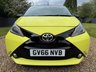 USED 2017 66 TOYOTA AYGO 1.0 VVT-i x-cite 3 Yellow Bi-Tone Euro 6 5dr SAT NAV, REV CAM, CRUISE, F/SH