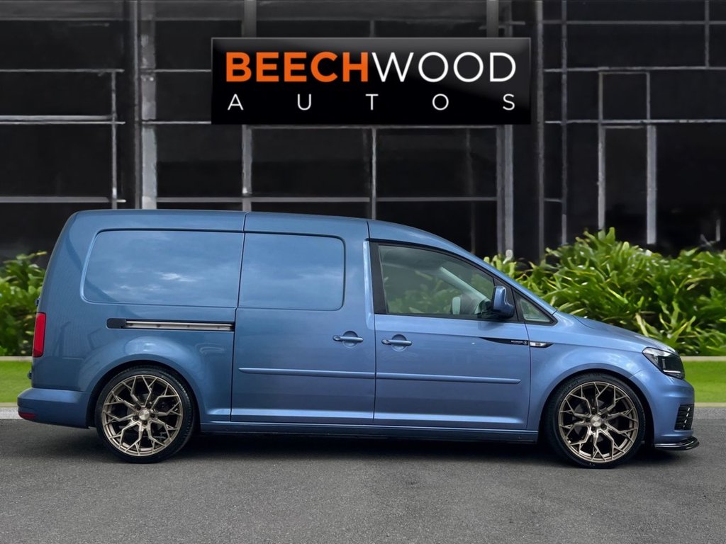 USED 2017 17 VOLKSWAGEN CADDY MAXI 2.0 TDI C20 BlueMotion Tech BEECHWOODM CUSTOM Panel Van 6dr Diesel Manual LWB Euro 6 (s/s) (102 ps) *BRAND NEW 19" WHEELS & TYRES*