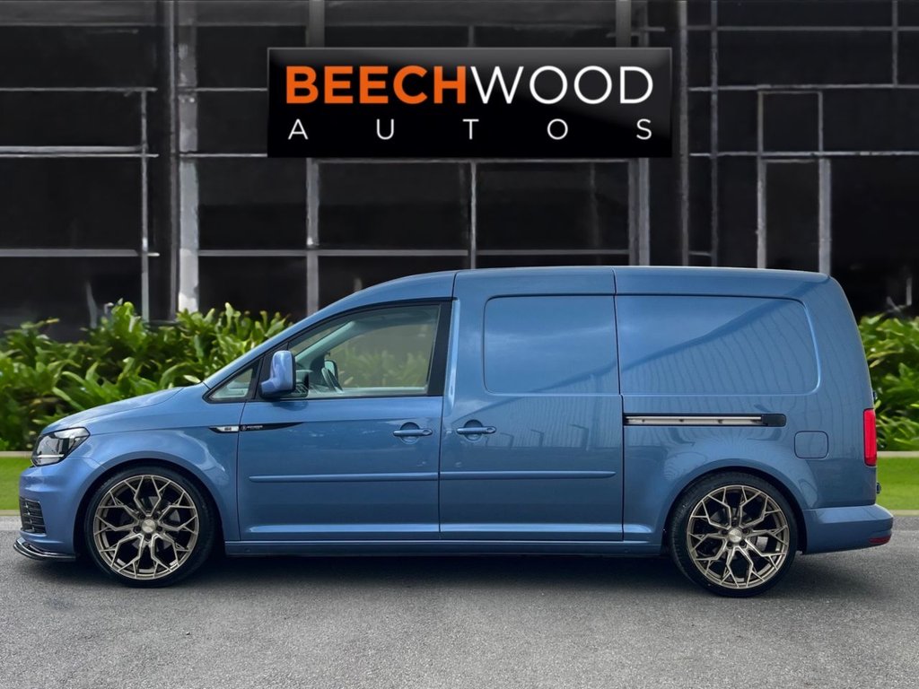 USED 2017 17 VOLKSWAGEN CADDY MAXI 2.0 TDI C20 BlueMotion Tech BEECHWOODM CUSTOM Panel Van 6dr Diesel Manual LWB Euro 6 (s/s) (102 ps) *BRAND NEW 19" WHEELS & TYRES*