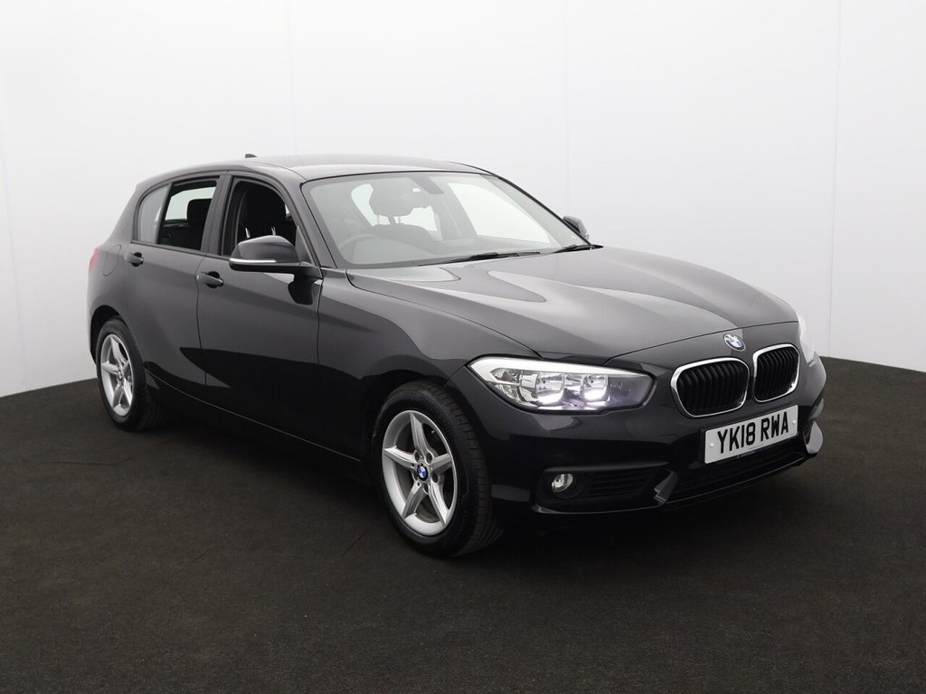 Black 2018 BMW 1 Series Hatchback Rear-wheel drive Automatic