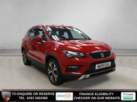 USED 2019 19 SEAT ATECA 1.5 TSI EVO SE Technology SUV 5dr Petrol Manual Euro 6 (s/s) (150 ps) FULL SERVICE HISTORY + SATELLITE NAVIGATION + APPLE CARPLAY / ANDROID AUTO + TOUCH SCREEN MEDIA DISPLAY + BLUETOOTH PHONE AND MEDIA CONNECTIVITY + DAB DIGITAL RADIO + AUTOMATIC LED HEADLIGHTS + APPS CONTROL + MIRROR LINK + LEATHER MULTI FUNCTIONAL STEERING WHEEL + FRONT AND REAR PARKING SENSORS + CRUISE CONTROL + VOICE COMMAND + AUTOMATIC WIPERS WITH RAIN SENSOR + LED DAY TIME RUNNING LIGHTS + ECO STOP START SYSTEM + DUAL ZONE CLIMATE CONTROL + AIR CONDITIONING