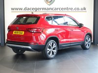 USED 2019 19 SEAT ATECA 1.5 TSI EVO SE Technology SUV 5dr Petrol Manual Euro 6 (s/s) (150 ps) FULL SERVICE HISTORY + SATELLITE NAVIGATION + APPLE CARPLAY / ANDROID AUTO + TOUCH SCREEN MEDIA DISPLAY + BLUETOOTH PHONE AND MEDIA CONNECTIVITY + DAB DIGITAL RADIO + AUTOMATIC LED HEADLIGHTS + APPS CONTROL + MIRROR LINK + LEATHER MULTI FUNCTIONAL STEERING WHEEL + FRONT AND REAR PARKING ASSIST + CRUISE CONTROL + VOICE COMMAND + AUTOMATIC WIPERS WITH RAIN SENSOR + LED DAY TIME RUNNING LIGHTS + ECO STOP START SYSTEM + DUAL ZONE CLIMATE CONTROL + AIR CONDITIONING