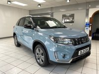USED 2021 21 SUZUKI VITARA 1.4 Boosterjet MHEV SZ-T SUV 5dr Petrol Hybrid Auto Euro 6 (s/s) (129 ps) AUTOMATIC / ICE GREYISH BLUE / FULL SUZUKI HISTORY / TOUCHSCREEN APPLE CARPLAY & ANDROID AUTO / REVERSING CAMERA / LANE CONTROL / ACTIVE CRUISE CONTROL