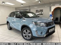 USED 2021 21 SUZUKI VITARA 1.4 Boosterjet MHEV SZ-T SUV 5dr Petrol Hybrid Auto Euro 6 (s/s) (129 ps) AUTOMATIC / ICE GREYISH BLUE / FULL SUZUKI HISTORY / TOUCHSCREEN APPLE CARPLAY & ANDROID AUTO / REVERSING CAMERA / LANE CONTROL / ACTIVE CRUISE CONTROL