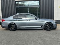 USED 2018 W BMW 5 SERIES 2.0 520d M Sport Saloon 4dr Diesel Auto Euro 6 (s/s) (190 ps) COMFORT PK, BLUESTONE, REAR VIEW CAMERA