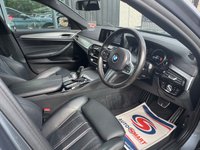USED 2018 W BMW 5 SERIES 2.0 520d M Sport Saloon 4dr Diesel Auto Euro 6 (s/s) (190 ps) COMFORT PK, BLUESTONE, REAR VIEW CAMERA