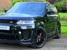 USED 2018 18 LAND ROVER RANGE ROVER SPORT 5.0 P575 V8 SVR BLACK PACK PANORAMIC SUNROOF MERIDIAN HEATED SEATS SAT NAV CAMERA STEPS SUV 5DR PETROL 4WD EURO 6 (S/S) (575 PSI) MERIDIAN~VENTED BONNET~575BHP~STEPS
