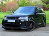 USED 2018 18 LAND ROVER RANGE ROVER SPORT 5.0 P575 V8 SVR BLACK PACK PANORAMIC SUNROOF MERIDIAN HEATED SEATS SAT NAV CAMERA STEPS SUV 5DR PETROL 4WD EURO 6 (S/S) (575 PSI) MERIDIAN~VENTED BONNET~575BHP~STEPS