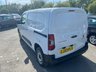 USED 2023 23 PEUGEOT PARTNER White 1.5 BlueHDi Professional Premium+ van, 46,550 miles, Euro 6, 6-Speed manual, 8in touchscreen, CarPlay/Android Auto, Cruise, A/C. Plus VAT @ 20%! This 2023 Peugeot Partner van is a superb example, having had only one owner from new. It is a 1.5 BlueHDi 1000 Professional Premium + Standard Panel Van SWB Euro 6 (s/s) 5dr, powered by an efficient 1.5 litre diesel engine delivering 102 bhp. This model comes with a 3 month warranty for your peace of mind. Inside, you'll find an 8in capacitive colour touchscreen with Connect DAB Radio, Bluetooth handsfree, and a USB socket, along with Apple CarPlay and Android Auto for seamless smartphone integ
