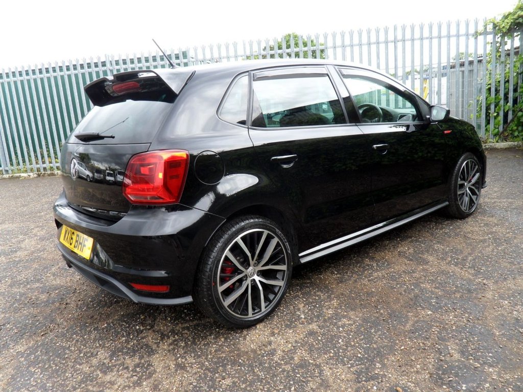 USED 2016 16 VOLKSWAGEN POLO 1.8 TSI BlueMotion Tech GTI Hatchback 5dr Petrol DSG Euro 6 (s/s) (192 ps) LowMiles Full History Rare HotHatch