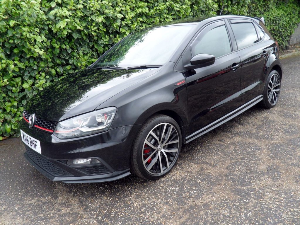 USED 2016 16 VOLKSWAGEN POLO 1.8 TSI BlueMotion Tech GTI Hatchback 5dr Petrol DSG Euro 6 (s/s) (192 ps) LowMiles Full History Rare HotHatch