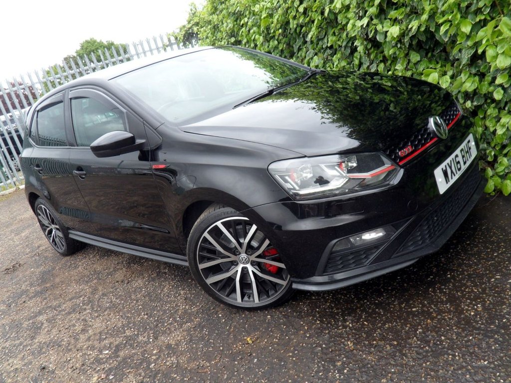 USED 2016 16 VOLKSWAGEN POLO 1.8 TSI BlueMotion Tech GTI Hatchback 5dr Petrol DSG Euro 6 (s/s) (192 ps) LowMiles Full History Rare HotHatch