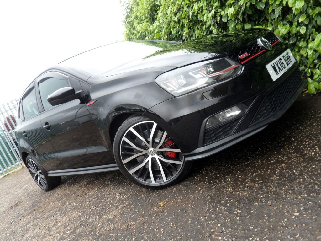 USED 2016 16 VOLKSWAGEN POLO 1.8 TSI BlueMotion Tech GTI Hatchback 5dr Petrol DSG Euro 6 (s/s) (192 ps) LowMiles Full History Rare HotHatch