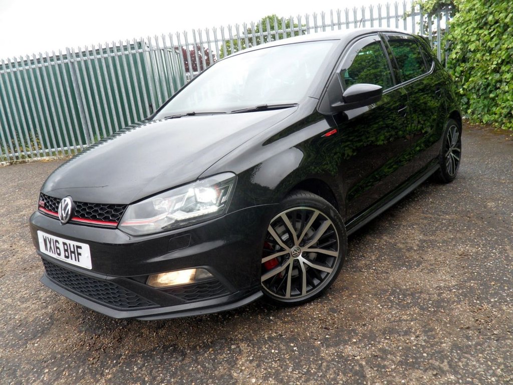 USED 2016 16 VOLKSWAGEN POLO 1.8 TSI BlueMotion Tech GTI Hatchback 5dr Petrol DSG Euro 6 (s/s) (192 ps) LowMiles Full History Rare HotHatch