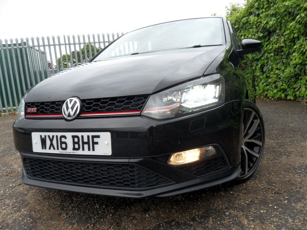 USED 2016 16 VOLKSWAGEN POLO 1.8 TSI BlueMotion Tech GTI Hatchback 5dr Petrol DSG Euro 6 (s/s) (192 ps) LowMiles Full History Rare HotHatch