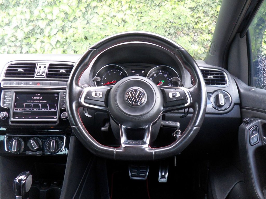USED 2016 16 VOLKSWAGEN POLO 1.8 TSI BlueMotion Tech GTI Hatchback 5dr Petrol DSG Euro 6 (s/s) (192 ps) LowMiles Full History Rare HotHatch