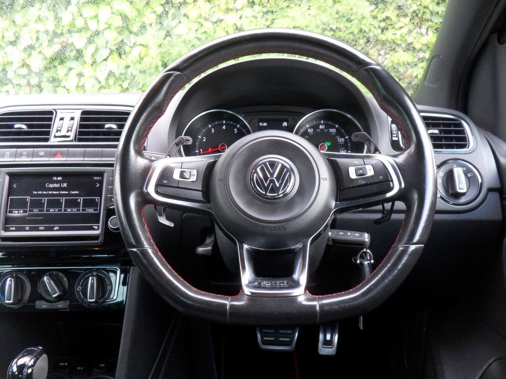 USED 2016 16 VOLKSWAGEN POLO 1.8 TSI BlueMotion Tech GTI Hatchback 5dr Petrol DSG Euro 6 (s/s) (192 ps) LowMiles Full History Rare HotHatch