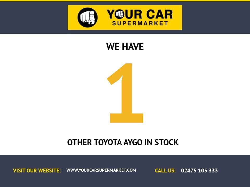 USED 2021 71 TOYOTA AYGO 1.0 VVT-i x-play Hatchback 5dr Petrol Manual Euro 6 (s/s) (71 ps) Rear Camera, Bluetooth