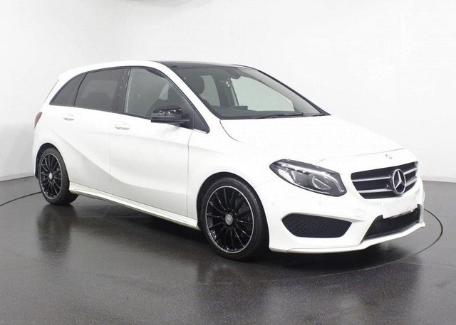 View our Mercedes-Benz B-Class 1.5 B180d AMG Line (Premium Plus) MPV 5dr Diesel 7G-DCT Euro 6 (s/s) (109 ps) Panoramic Sunroof, Android Auto / Apple CarPlay, Reverse Camera / Sensors, 8in Display Screen, Night Package 