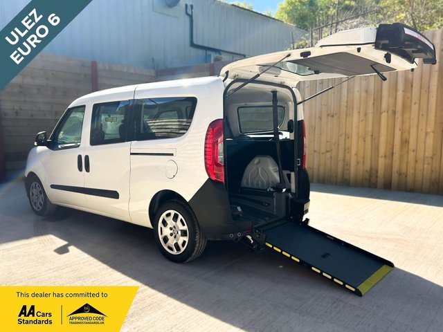 View our Fiat Doblo L2 LWB 5 Seat Wheelchair Accessible Disabled Access Vehicle WAV
