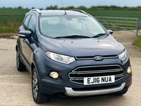 USED 2016 16 FORD ECOSPORT 1.0T EcoBoost Titanium 2WD Euro 5 (s/s) 5dr FSHâ¢2OWNERSâ¢2KEYSâ¢FULLMOTâ¢SPEC