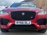 USED 2016 66 JAGUAR F-PACE 3.0 V6 S SUV 5dr Petrol Auto AWD Euro 6 (s/s) (380 ps) PAN ROOF, BK PK,ODYSSEY RED
