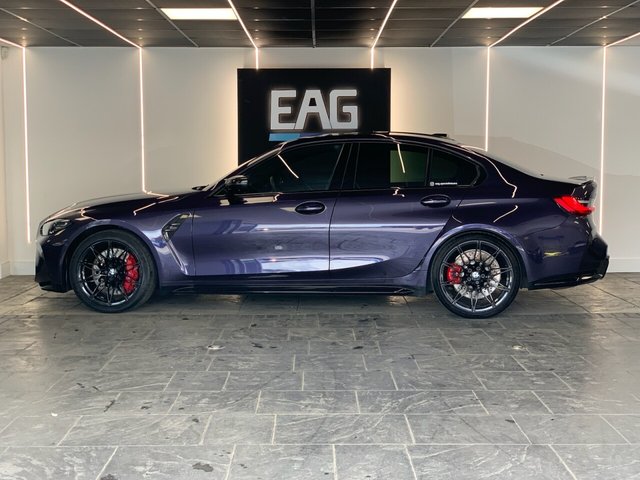 USED 2024 73 BMW M3 3.0 BiTurbo Competition Saloon 4dr Petrol Steptronic M xDrive Euro 6 (s/s) (510 ps) BMW INDIVIDUAL TECHNO VIOLET