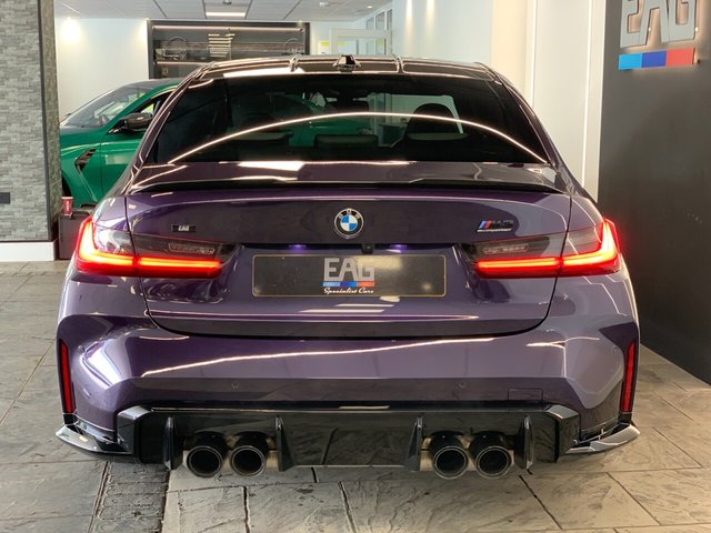 USED 2024 73 BMW M3 3.0 BiTurbo Competition Saloon 4dr Petrol Steptronic M xDrive Euro 6 (s/s) (510 ps) BMW INDIVIDUAL TECHNO VIOLET