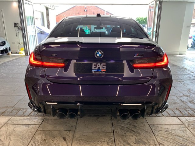 USED 2024 73 BMW M3 3.0 BiTurbo Competition Saloon 4dr Petrol Steptronic M xDrive Euro 6 (s/s) (510 ps) BMW INDIVIDUAL TECHNO VIOLET