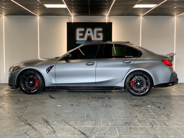 USED 2023 23 BMW M3 3.0 BiTurbo Competition Saloon 4dr Petrol Steptronic M xDrive Euro 6 (s/s) (510 ps) BMW INDIVIDUAL FROZEN GREY