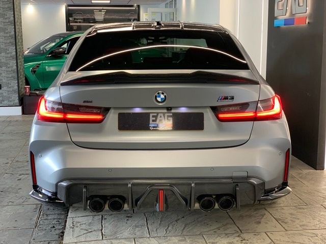 USED 2023 23 BMW M3 3.0 BiTurbo Competition Saloon 4dr Petrol Steptronic M xDrive Euro 6 (s/s) (510 ps) BMW INDIVIDUAL FROZEN GREY