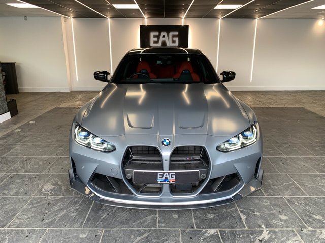 USED 2023 23 BMW M3 3.0 BiTurbo Competition Saloon 4dr Petrol Steptronic M xDrive Euro 6 (s/s) (510 ps) BMW INDIVIDUAL FROZEN GREY