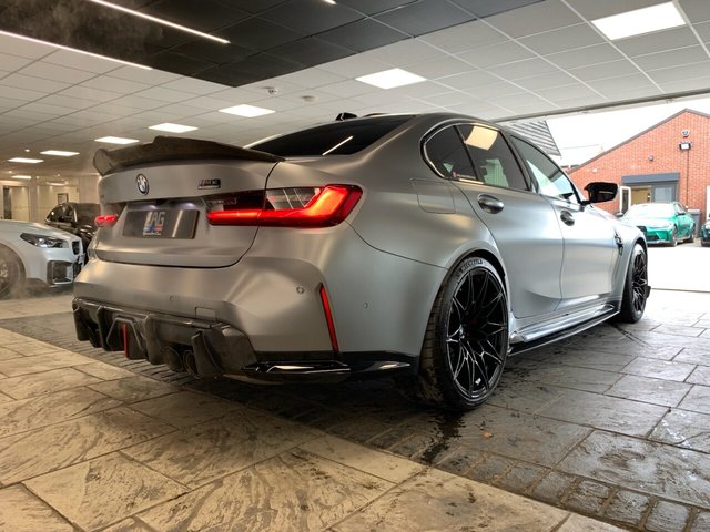 USED 2023 23 BMW M3 3.0 BiTurbo Competition Saloon 4dr Petrol Steptronic M xDrive Euro 6 (s/s) (510 ps) BMW INDIVIDUAL FROZEN GREY
